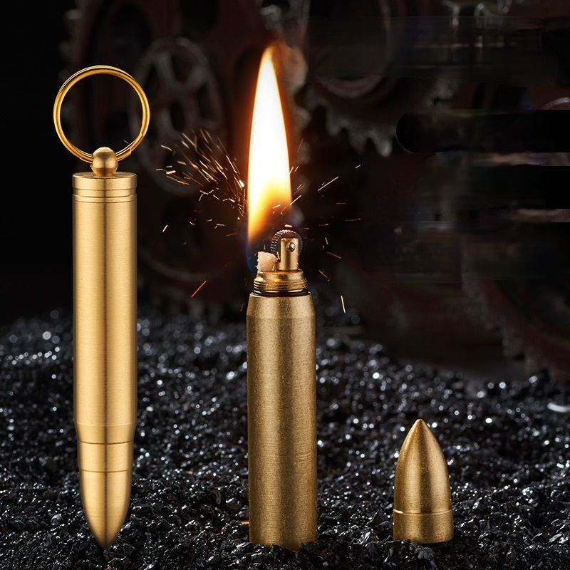 Weed Vaping Accessories - Bullet Shaped Copper Kerosen e Lighter