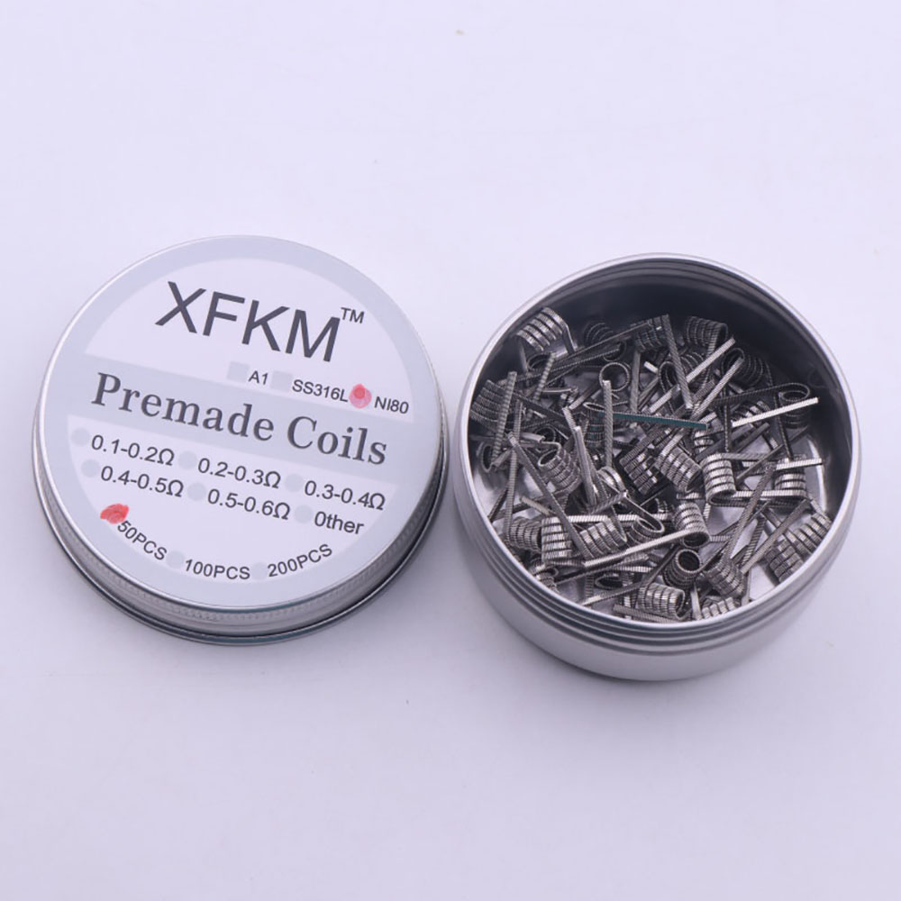 Clapton Wire Pre Built - NI80 50/100 PreBuilt Inner Diameter 3mm