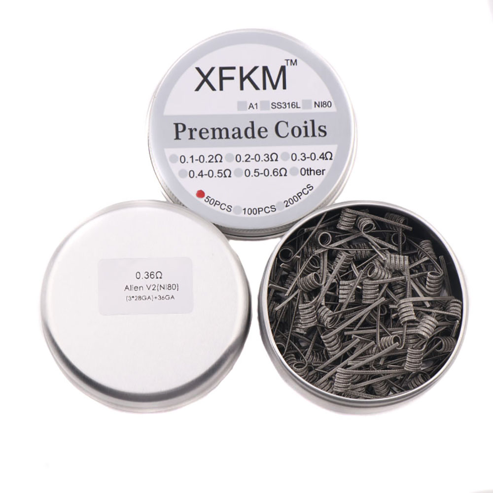 NEW XFKM 100PCS/box NI80/A1/SS - огляд і ціна Clapton Wire Pre Built