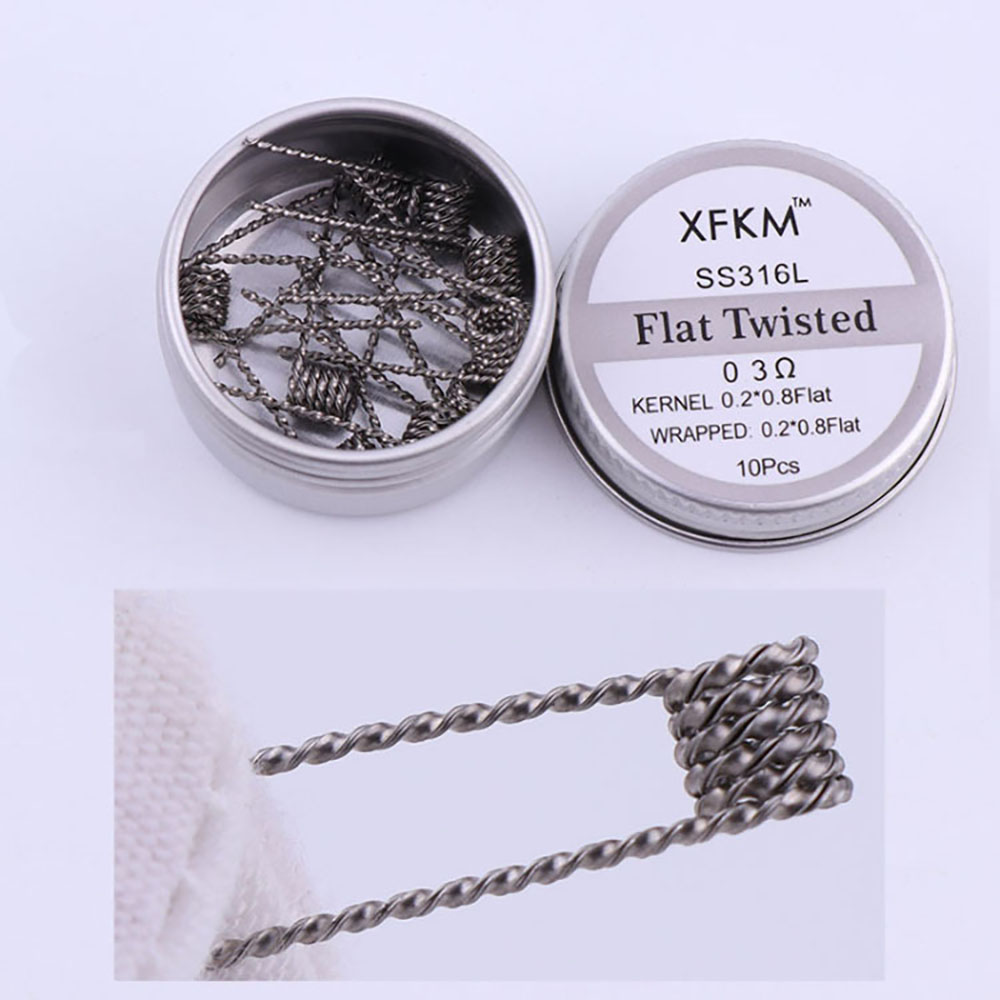 SS316L 10Pcs/Box Prebuilt Coil - огляд і ціна Clapton Wire Pre Built
