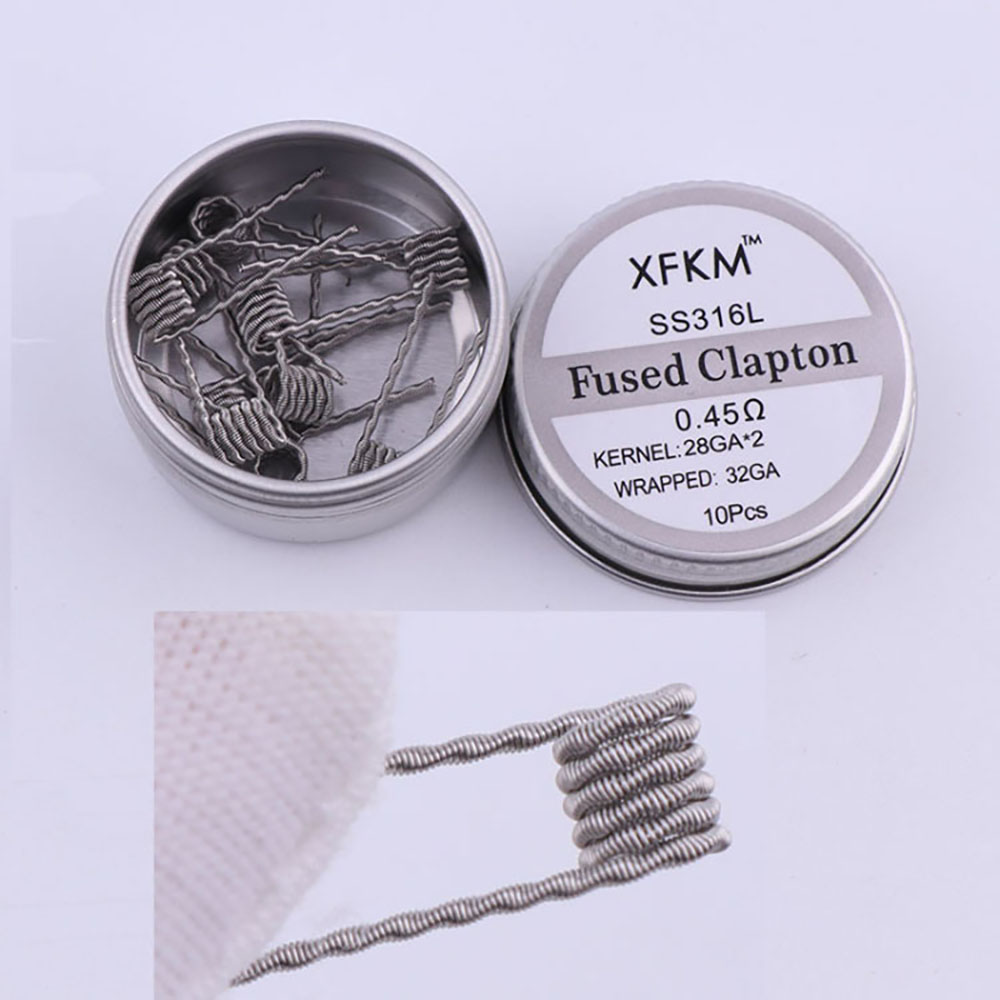 SS316L 10Pcs/Box Prebuilt Coil - огляд і ціна Clapton Wire Pre Built