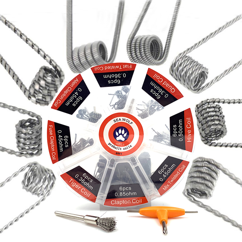 Prebuilt Coil 8 Types Alien Cl - огляд і ціна Clapton Wire Pre Built