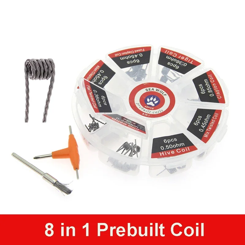 Prebuilt Coil 8 Types Alien Cl - огляд і ціна Clapton Wire Pre Built
