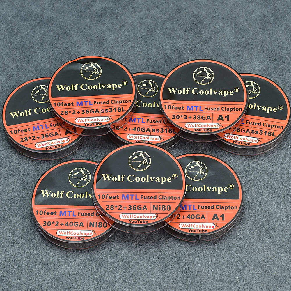 10Feet NI80/A1/SS316L MTL Fuse - огляд і ціна Clapton Wire Pre Built