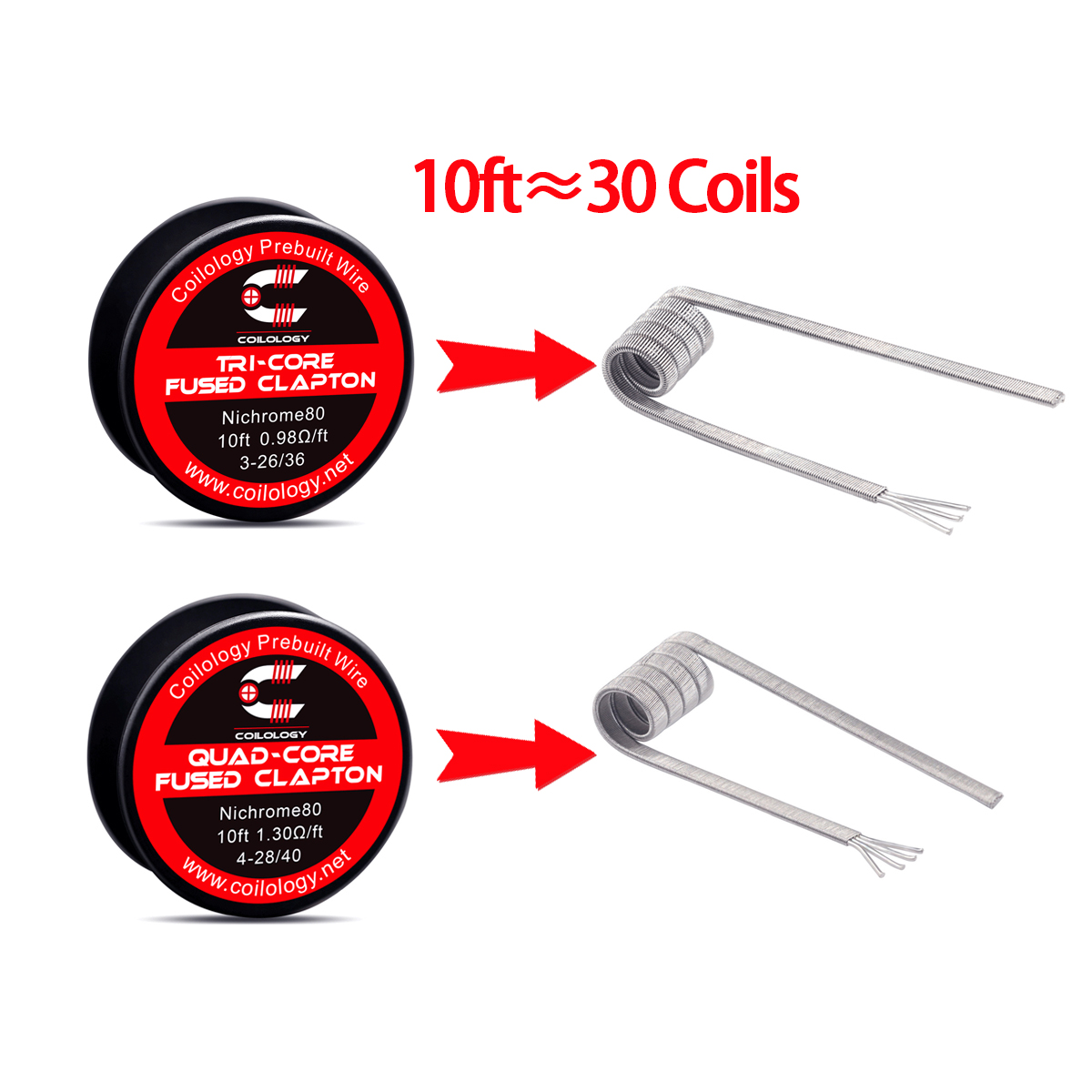 10ft Prebuilt wire Tricore/qua - огляд і ціна Clapton Wire Pre Built