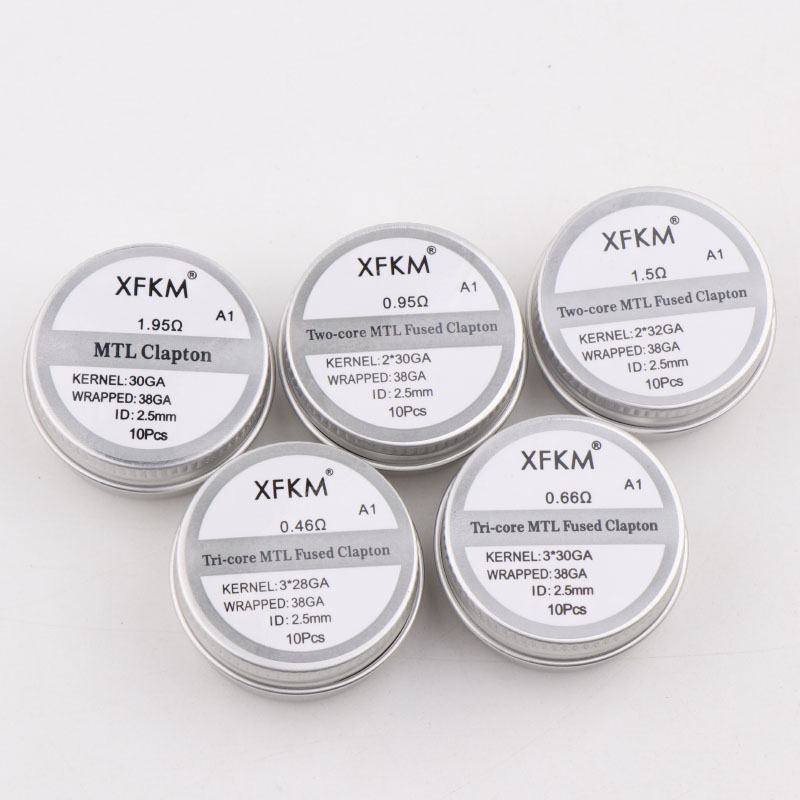 NEW XFKM 10PCS/box NI80/A1/SS3 - огляд і ціна Clapton Wire Pre Built
