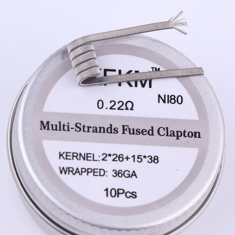 NEW XFKM 10pcs/box NI80 High D - огляд і ціна Clapton Wire Pre Built