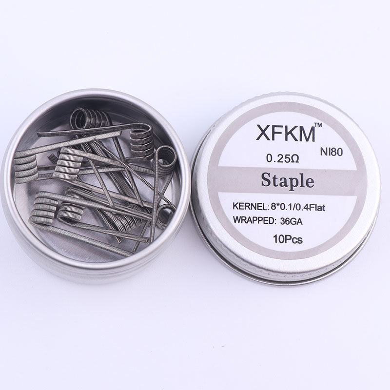NEW XFKM 10pcs/box NI80 High D - огляд і ціна Clapton Wire Pre Built